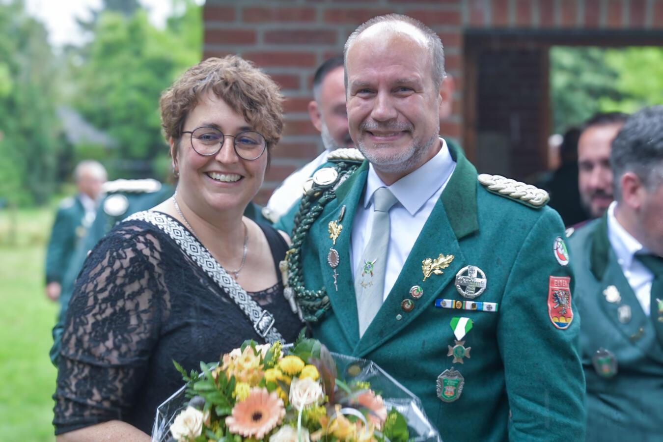 Der neue König Sören Fork mit Königin Steffi