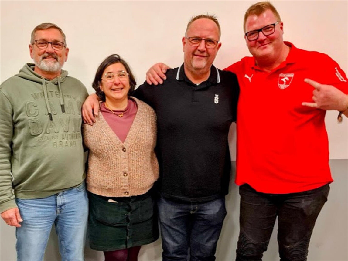Der neue Vorstand: 1. Vorsitzender Frank Dagott, Geschäftsführerin Vanessa Dammertz, 2. Vorsitzender Carsten Peeters und Kassierer Klaus Aengenheister (v.l.). Foto: privat