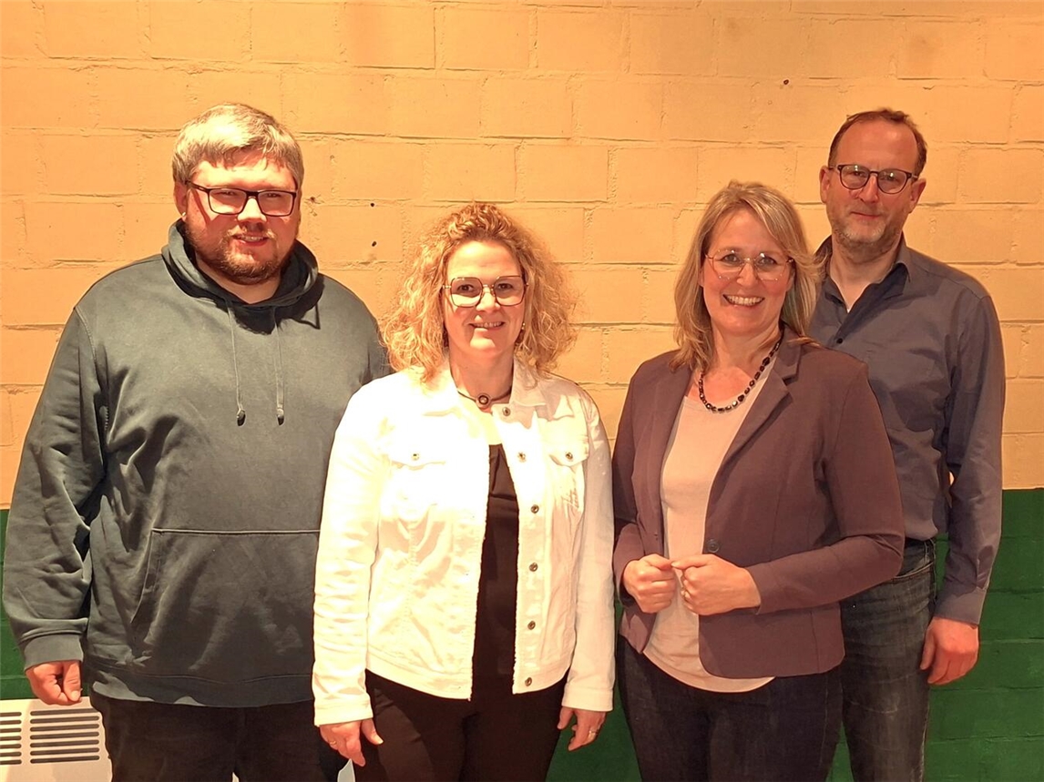 Der neue Vorstand (v. l.): Torben Kohlschreiber, Birte Metzelaers, Anke Brands und Marcus Kilzer. Foto: A. Brands