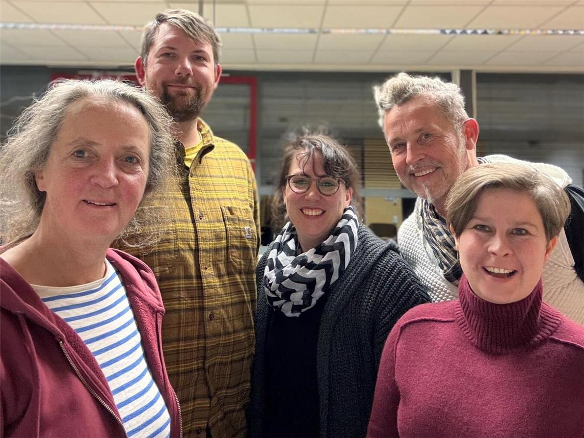 Der neue Vorstand (v.l.): Jutta Poorten, Jonas Meyer, Silke Bongers-Kehren, Oliver Nepper und Anne Giepner. Foto: privat