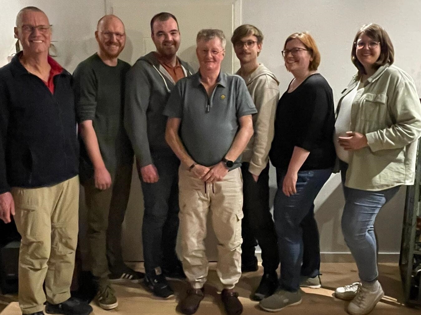 Der neue Vorstand: (v.l.n.r.) Matthias Küppers (Ortsvorsteher Wankum), Philipp van Scherrenburg (Beisitzer), Simon Strumpen (2. Vorsitzender), Klaus van Scherrenburg (1. Vorsitzender), Lukas Thyssen (Beisitzer), Barbara Jepkens (Kassiererin) und Karen Brauers (Schriftführerin).Fotos: privat