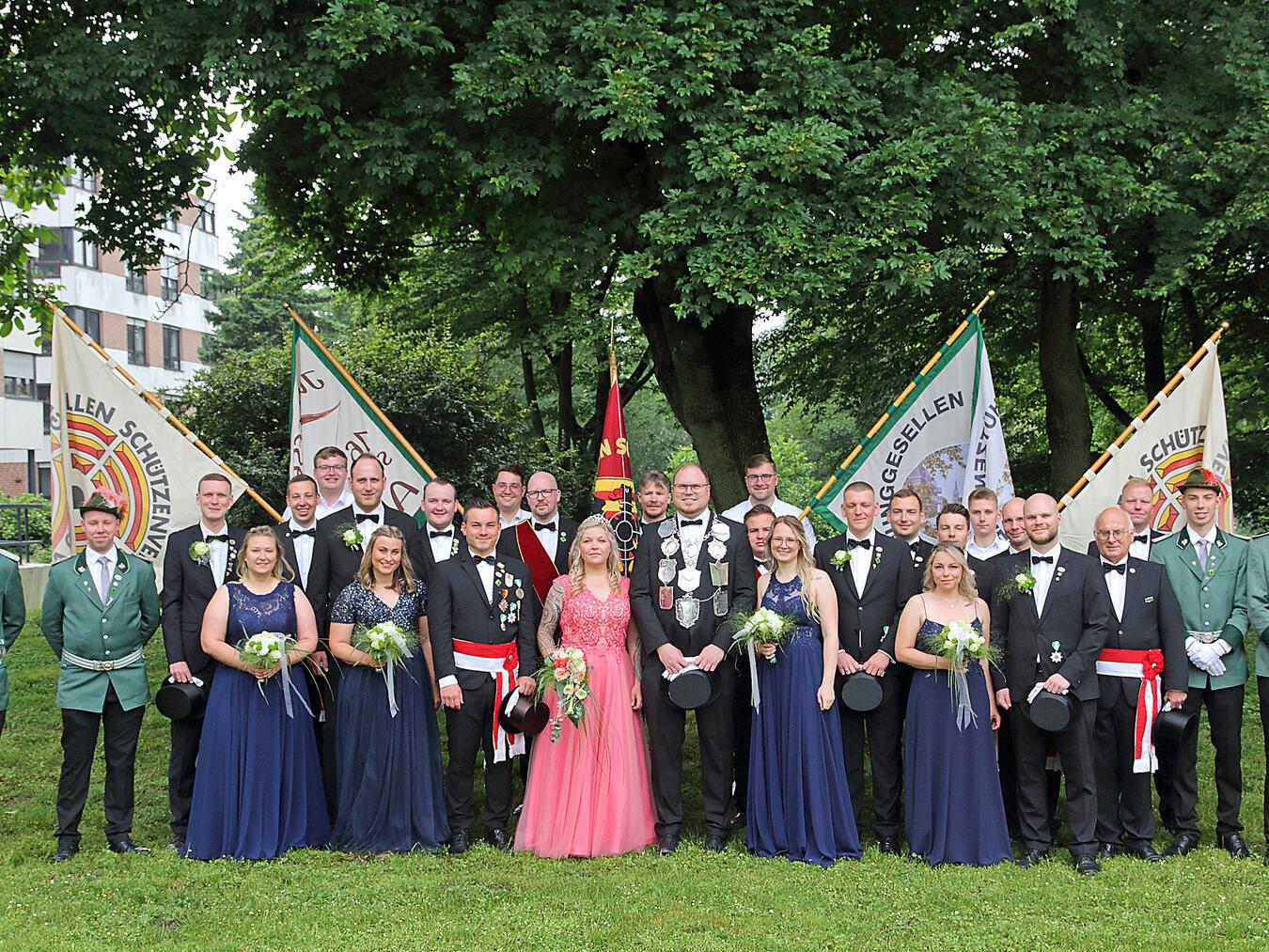 Der noch amtierende Thron des Junggesellen-Schützenverein 1680 Alpen. NN-Archivfoto: Theo Leie