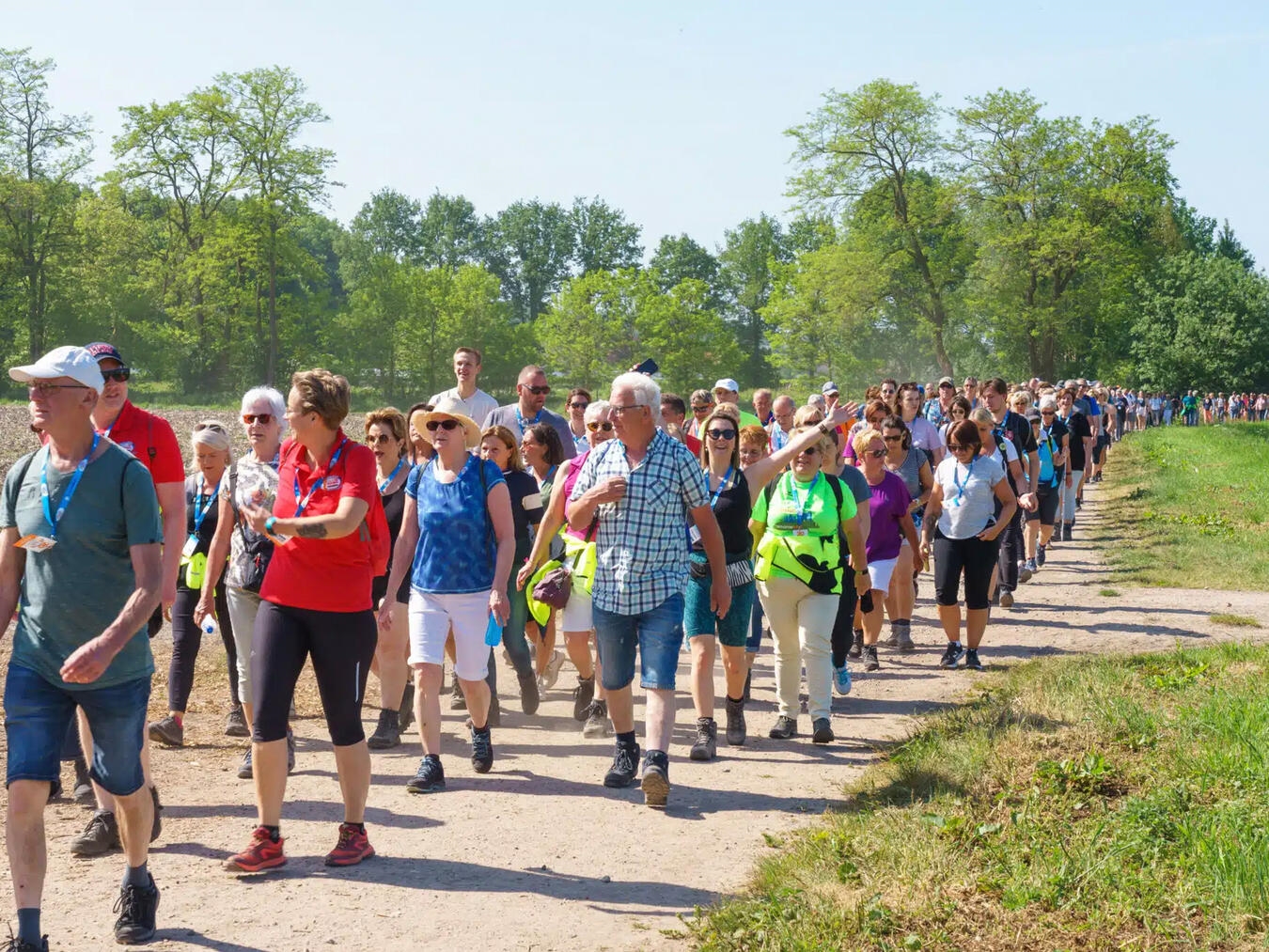 Der Samstag des Venloop steht ganz im Zeichen der Wanderfreunde – auf verschiedenen Distanzen bis zum Marathon kann durch Venlos schönste Natur bis zum Maasdorf Arcen und zurück, gewandert werden.Foto: Ted Boots