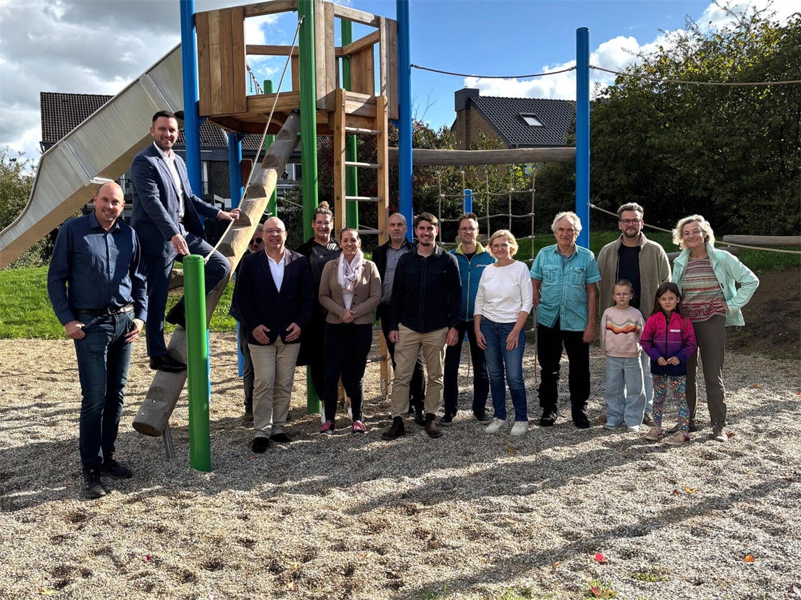 Der Spielplatz am Plankweg wurde eingeweiht. Foto: Stadt Rheinberg