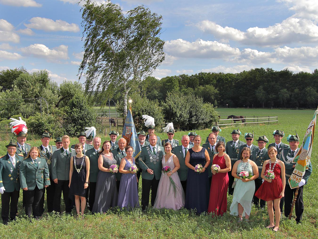 Der Thron der St. Birgitten-Schützenbruderschaft im Jahr 2019. NN-Foto (Archiv): Theo Leie