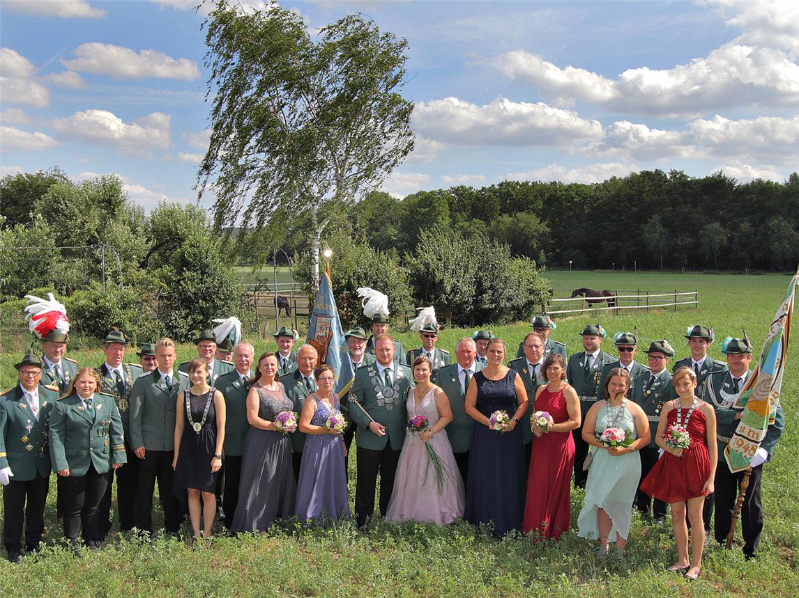 Der Thron der St. Birgitten-Schützenbruderschaft im Jahr 2019. NN-Foto (Archiv): Theo Leie