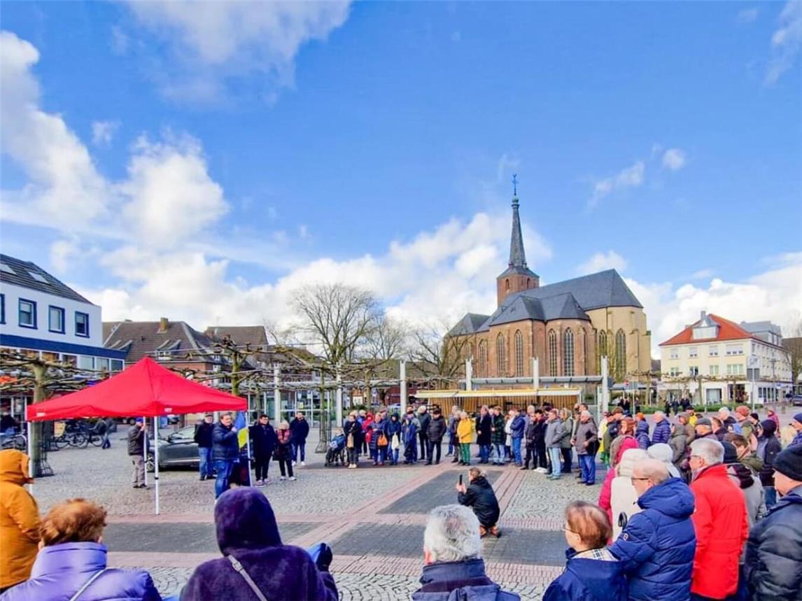 Der Verein „Städtefreundschaft Geldern-Wosnessensk“ ruft erneut zur Kundgebung auf. Foto: privat