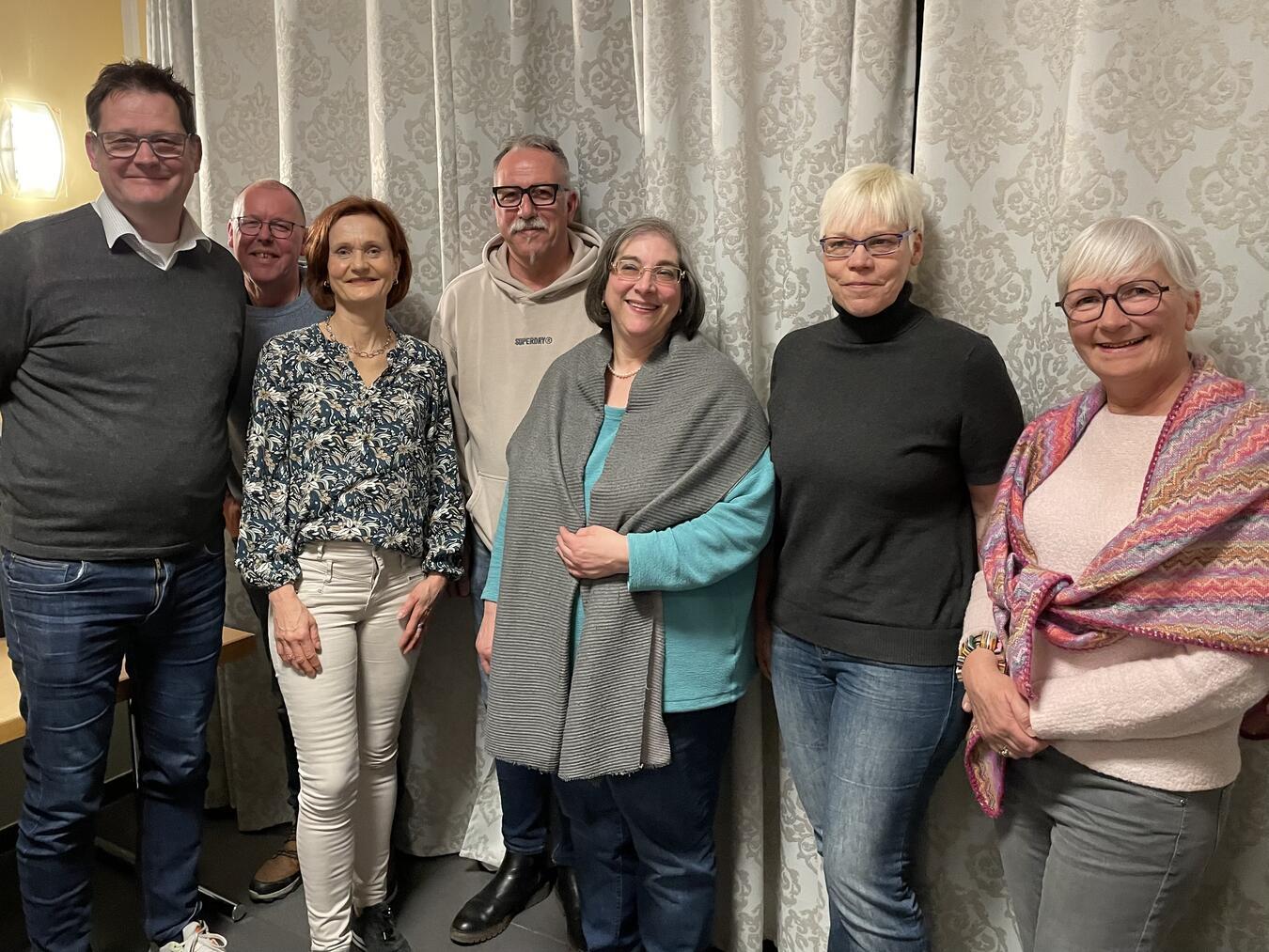 Der Vorstand ( v.l.n.r.): Thomas Echelmeyer, Sondre Haugland, Maria Mertens, Joachim Siemes, Jutta Röttges, Andrea Ingenhaag und Karola Leuker (auf dem Foto fehlt: Horst Kern).Foto: privat