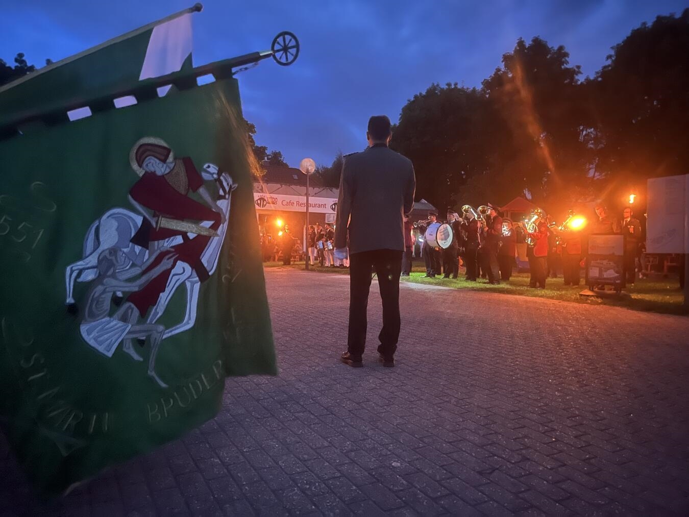 Der Zapfenstreich in Vynen ist eine schöne Tradition.