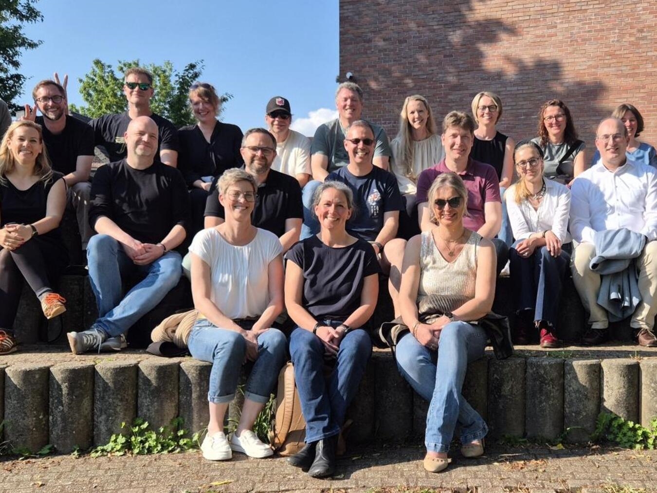 "Abiturientia 1996 Gymnasium Aspel Rees Gruppenfoto Abschlussklasse"