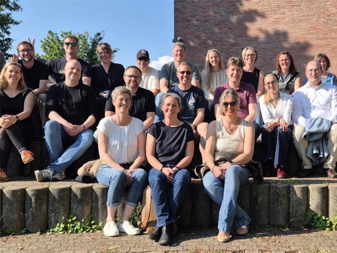 "Abiturientia 1996 Gymnasium Aspel Rees Gruppenfoto Abschlussklasse"