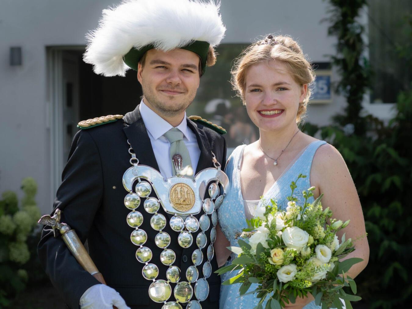Die Amtszeit des aktuellen Königspaares des BSV Kalkar 1953 Lukas Kisters und Celine Hendricks ist fast vorbei. Foto: privat