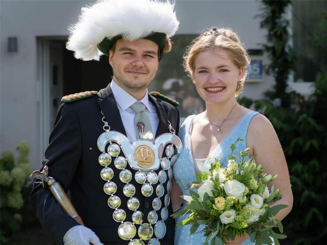 Die Amtszeit des aktuellen Königspaares des BSV Kalkar 1953 Lukas Kisters und Celine Hendricks ist fast vorbei. Foto: privat