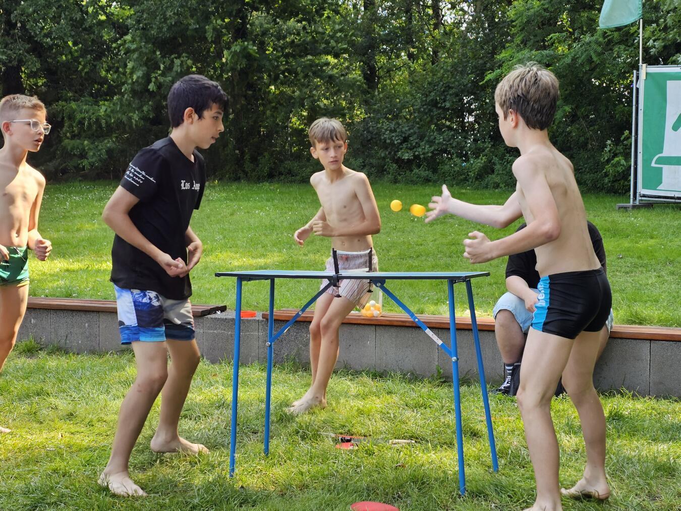 Die Angebote reichten von Mini-Tischtennis...