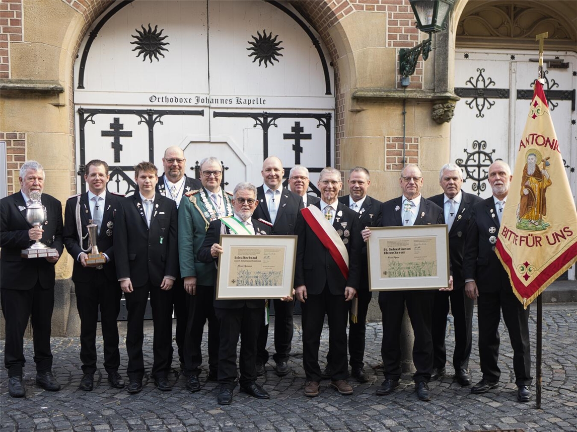 Die Antonius-Gilde Kevelaer hat ihre prägenden Persönlichkeiten geehrt. Fotos: privat