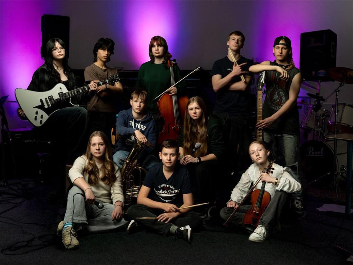 Die Band der Band-AG ist einer von drei Acts des Abends. Foto: KvGG 