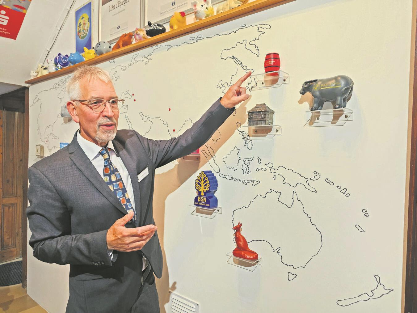 Die Bankspargefäße kommen aus aller Welt.