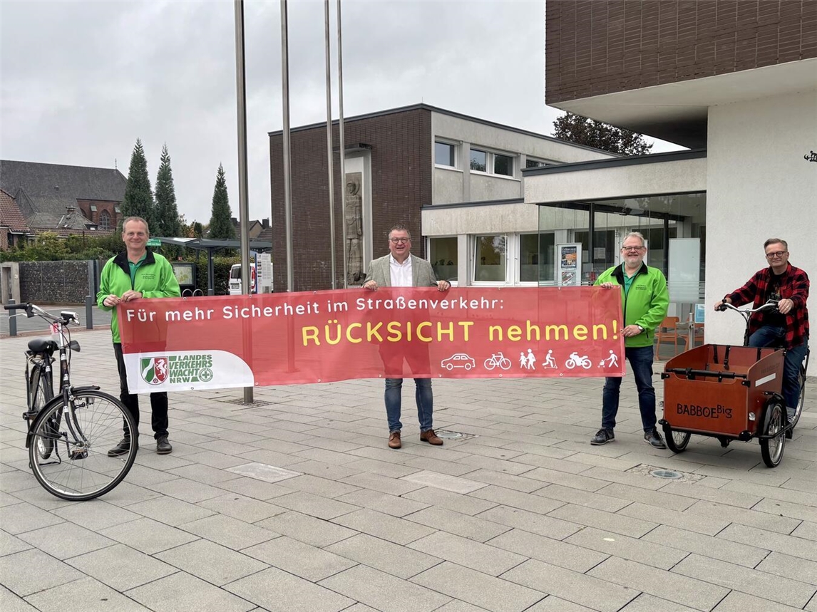 Die Banner rücken das Thema Rücksicht in den Vordergrund.Foto: privat