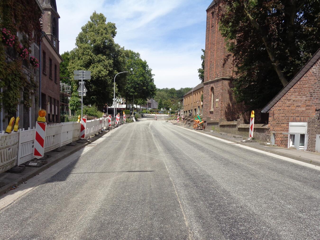 Die Bergstraße in Herongen wird am 12. Juli wieder für den Verkehr freigegeben.Foto: Stadt Straelen