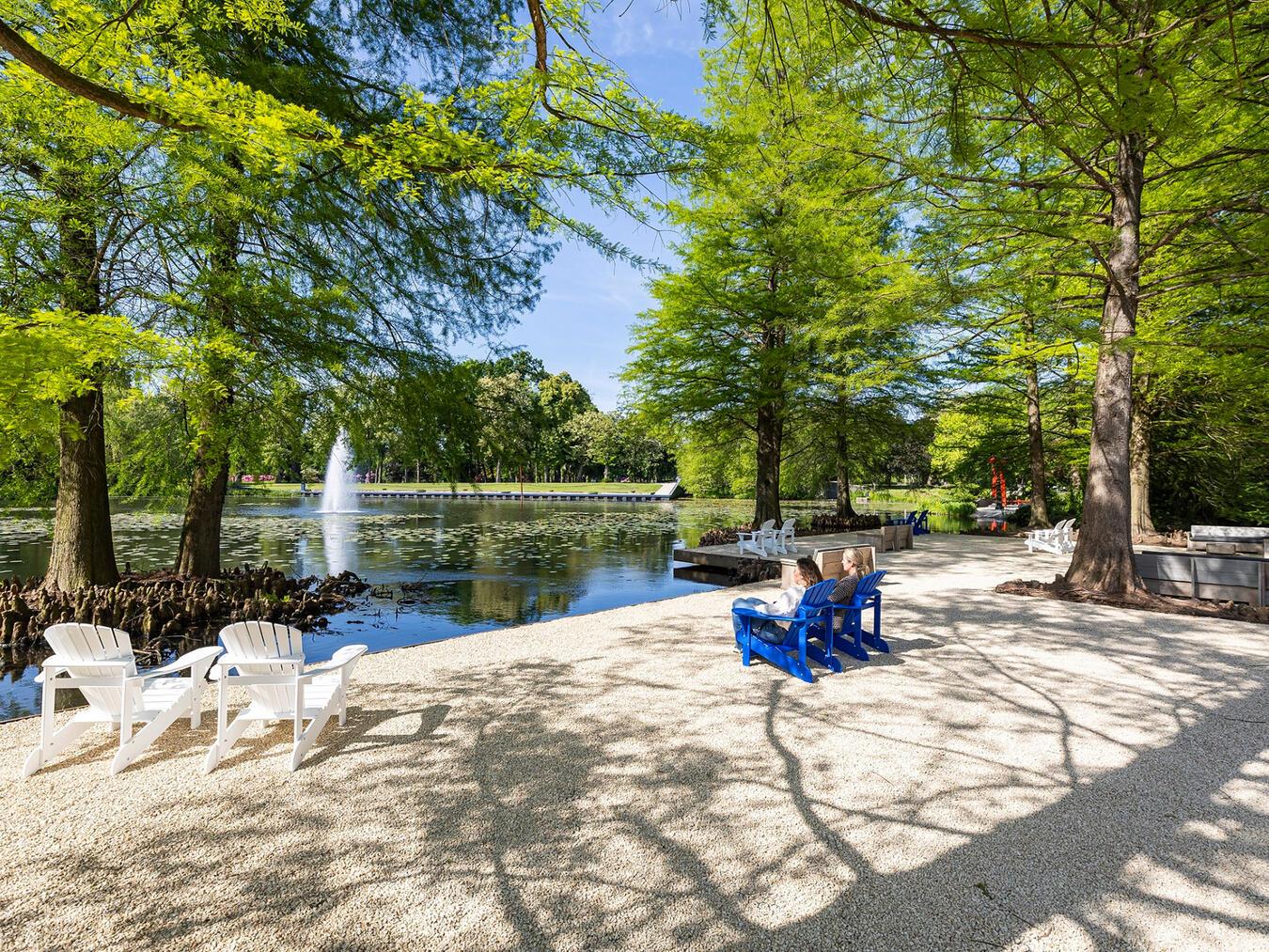 Die Besucher können den Frühling in den Schlossgärten ausgiebig genießen und die Seele baumeln lassen.Foto: Laurens Eggen