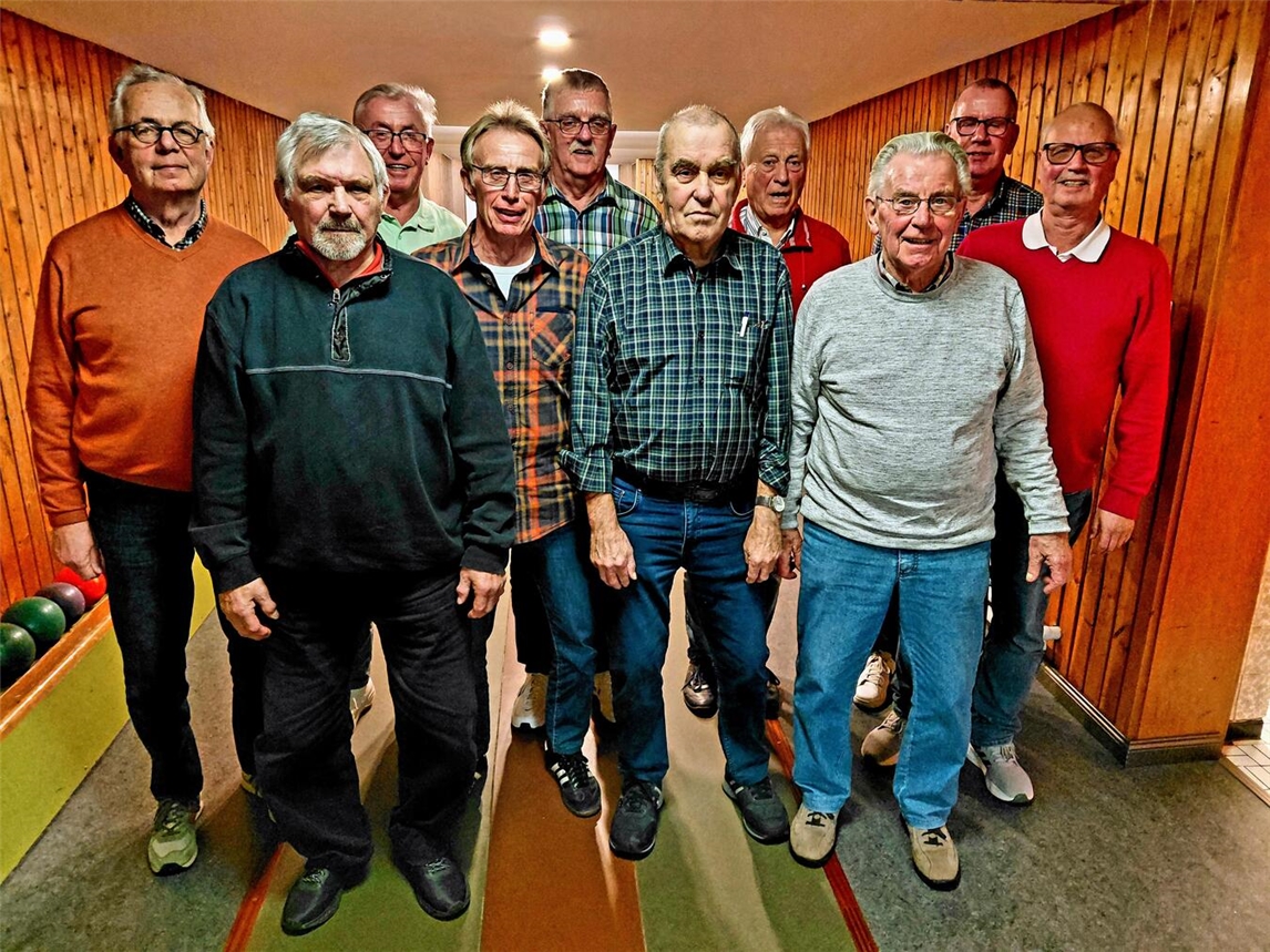 Die „Blaue Jonges“ auf der Kegelbahn. Foto: privat