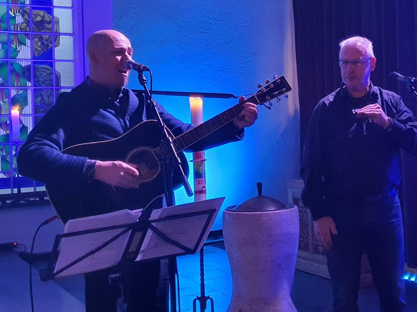 Die Blues Band „Preacherman & Hills“ spielt ab 17.30 Uhr in der Christuskirche. Foto: privat