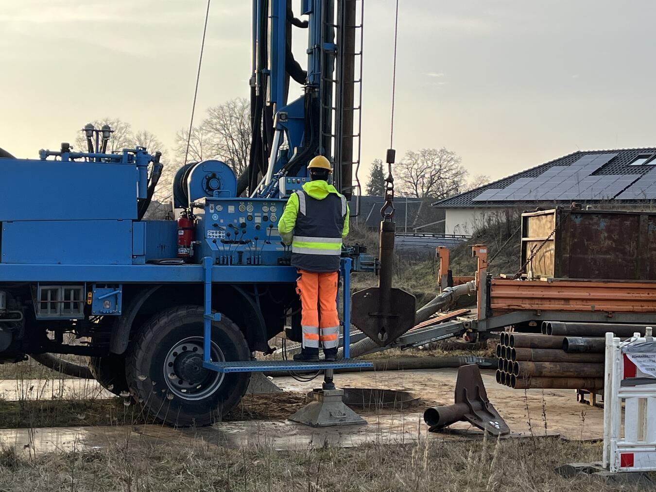 Die Bohrungen werden voraussichtlich wenige Tage andauern. Foto: privat