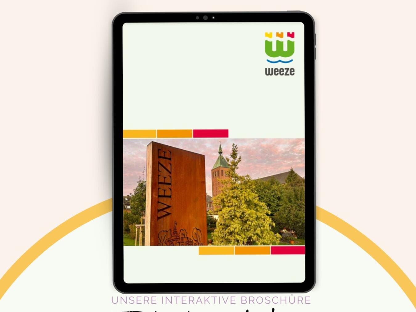 Gemeinde Weeze präsentiert neuen Film und Broschüre Die Broschüre gibt es ab sofort auf der Webseite der Gemeinde Weeze, unter www.weeze.de. Foto: privat