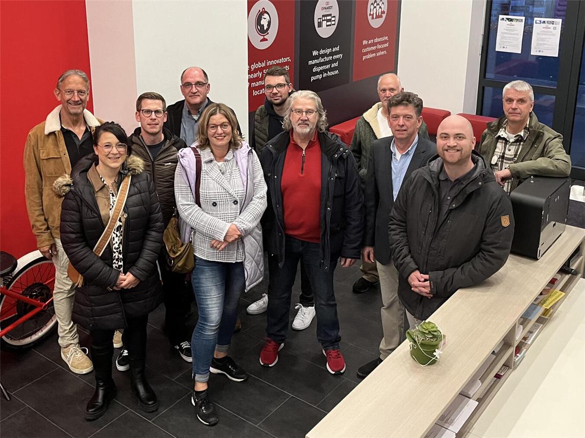 Die CDU-Fraktion Issum zu Gast bei Ophardt Hygiene-Technik. Foto: privat