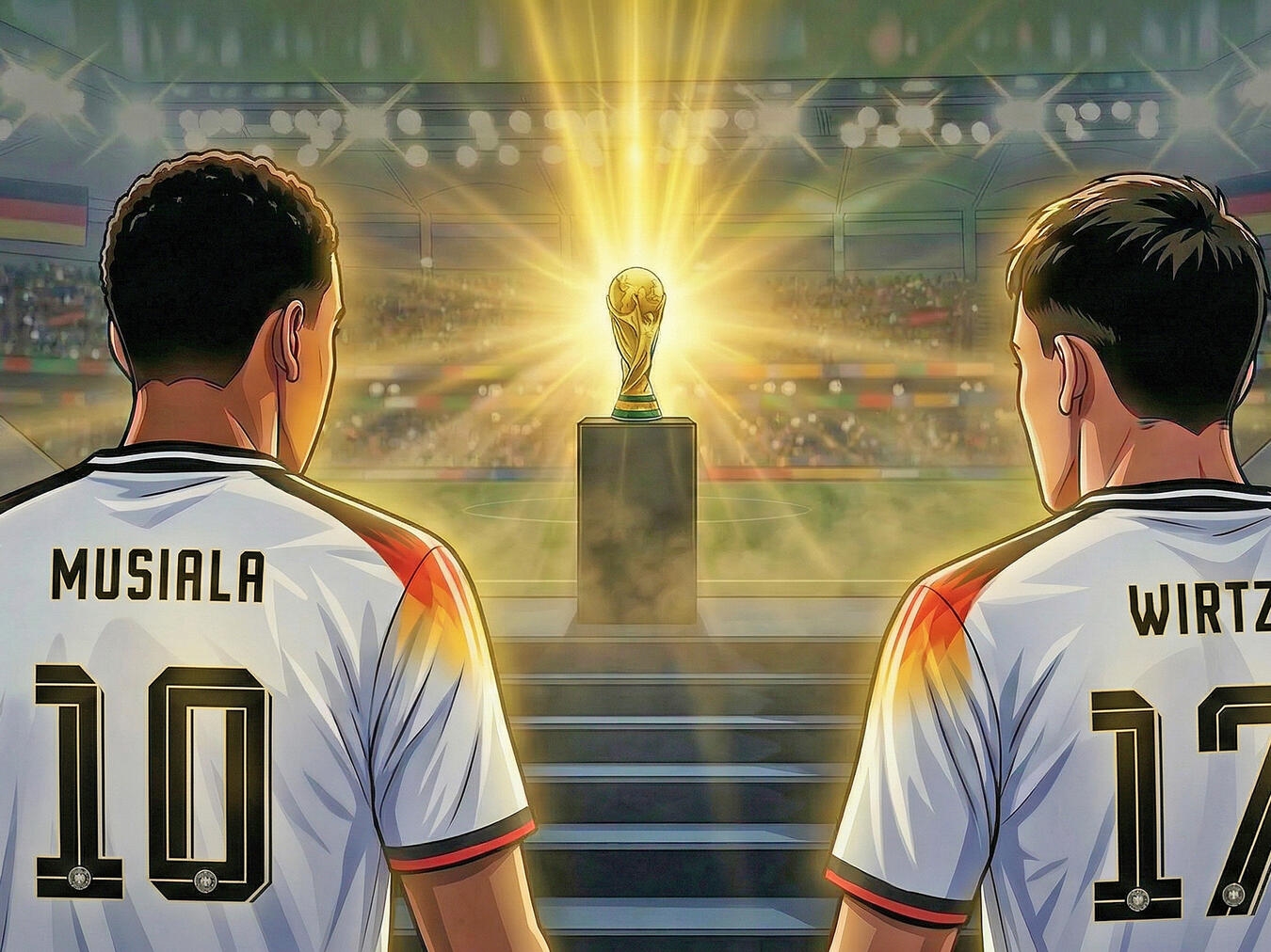 Die Comic-Ausstellung „Lebe deinen Traum!“ zu den Osterferien im Deutschen Fußballmuseum. Grafik: k-werk