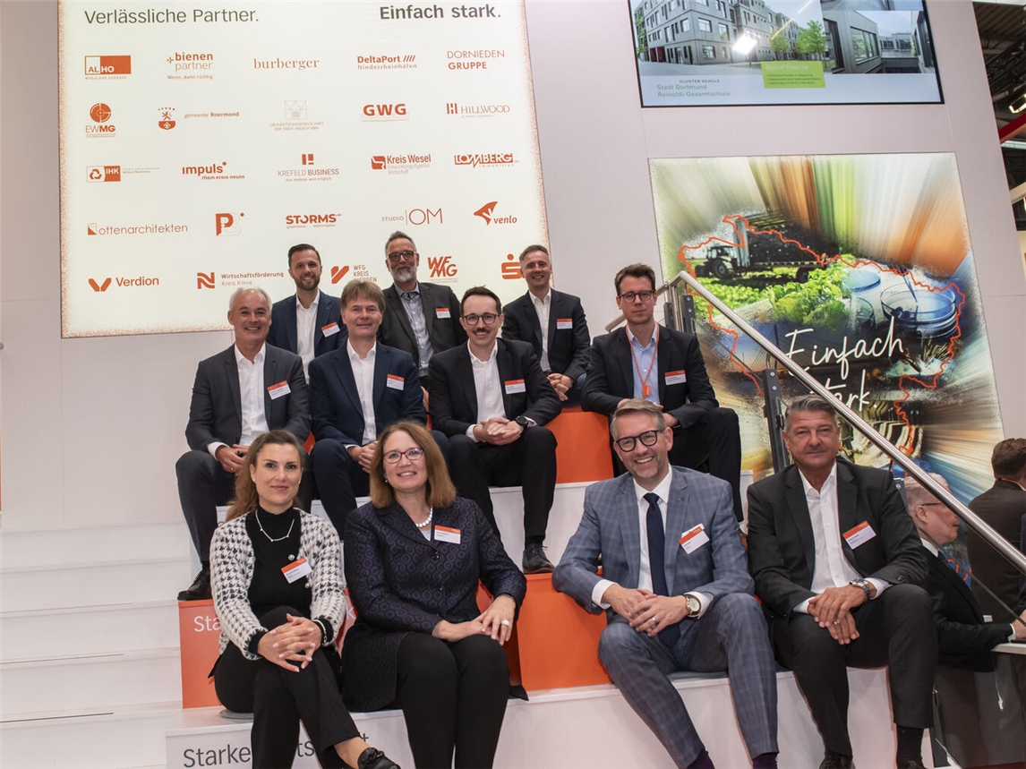 Die Delegation des Kreises Wesel bei der Expo Real in München. Foto: Kreis Wesel