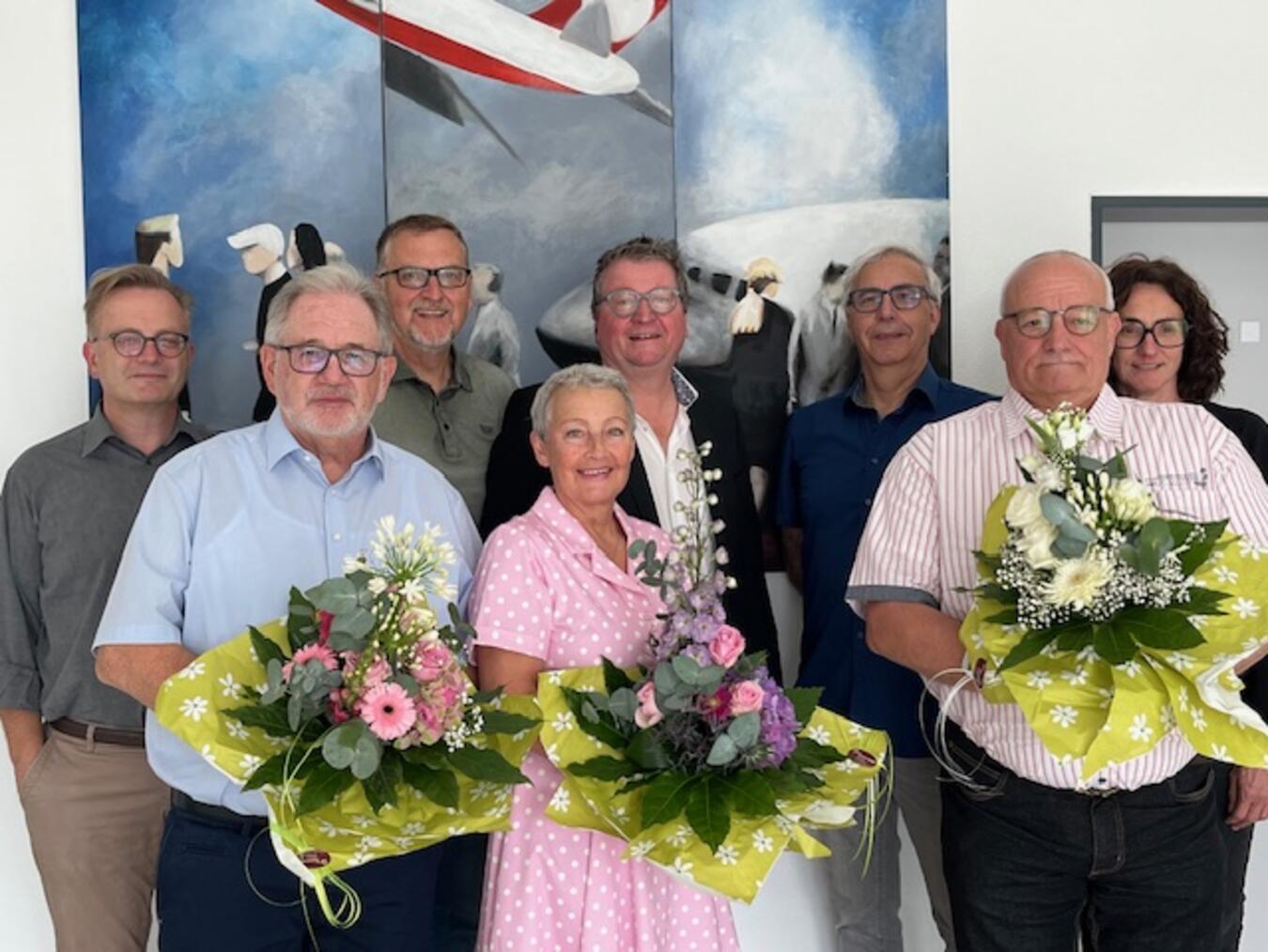 Die ehemaligen und neuen Schiedspersonen in Weeze leist(et)en einen wichtigen Beitrag. Foto: Gemeinde Weeze