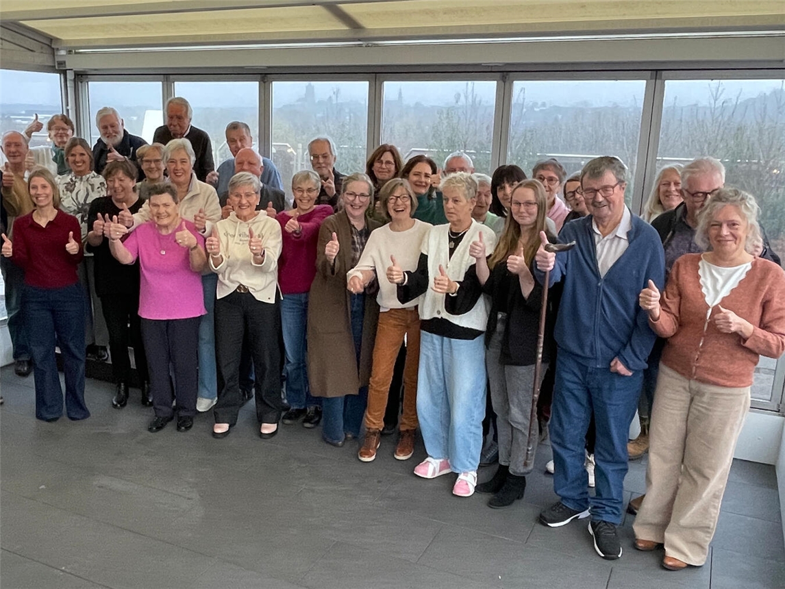 Die ehrenamtlich Mitarbeitenden der Emmericher WfG beim gemeinsamen Frühstück. Foto: privat