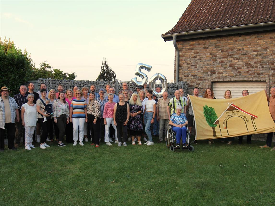 Die Festgemeinde des Scheunenfestes in diesem Jahr. Foto: privat