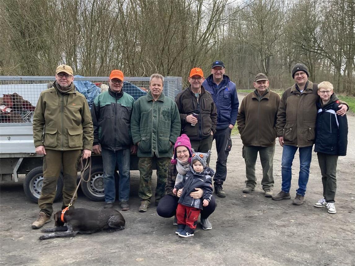 Die fleißigen Sammler des Hegerings Kalkar. Foto: privat
