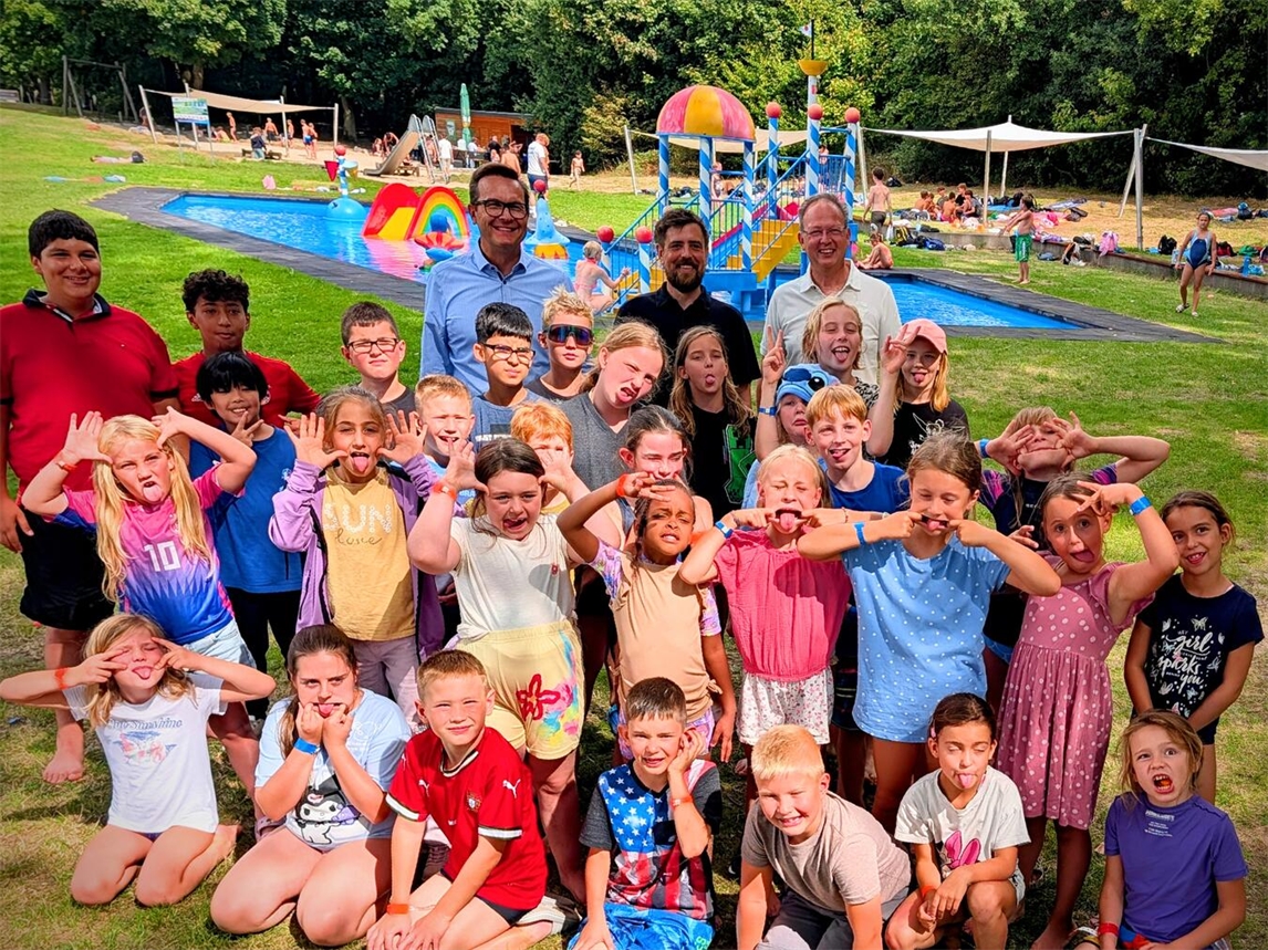 "Fröhliche Kinder bei den 40. Gelderner Ferienspielen; Tradition & Spaß in Geldern. Foto: J. Kurschatke"