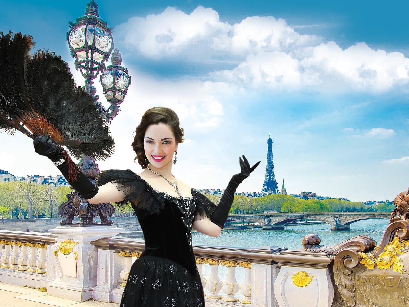 Die Geschichte von Hanna Glawari erzählt die Operette „Die lustige Witwe“. Foto: Konzertdirektion Schmidtke