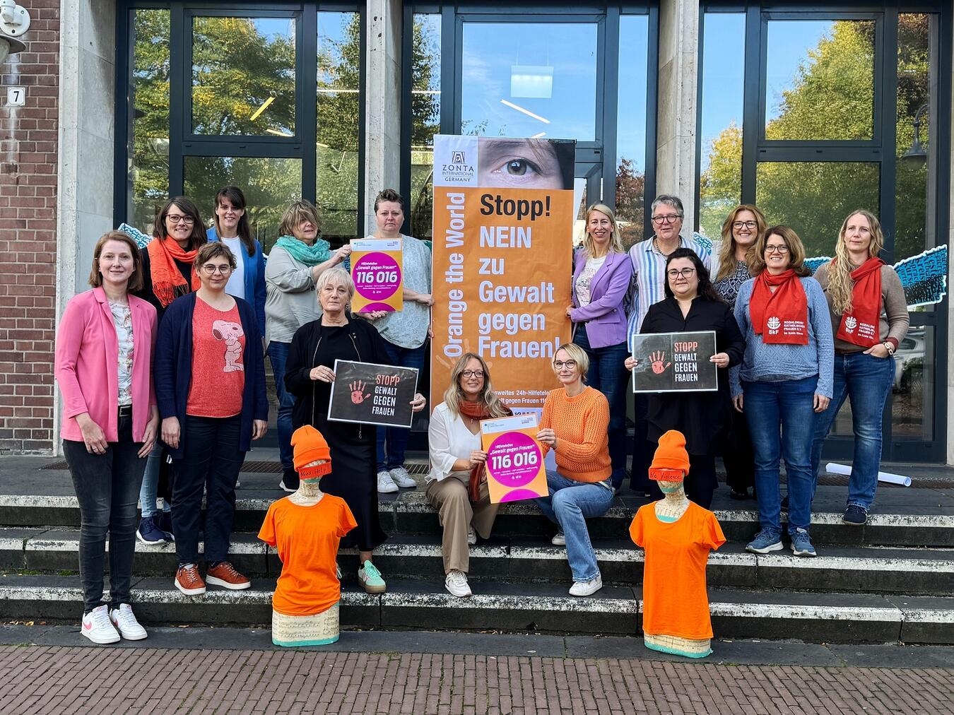 Die Gleichstellungsbeauftragten im Kreis Kleve fordern ein klares „Nein!“ zu Gewalt an Frauen.Foto: Wallfahrtsstadt Kevelaer