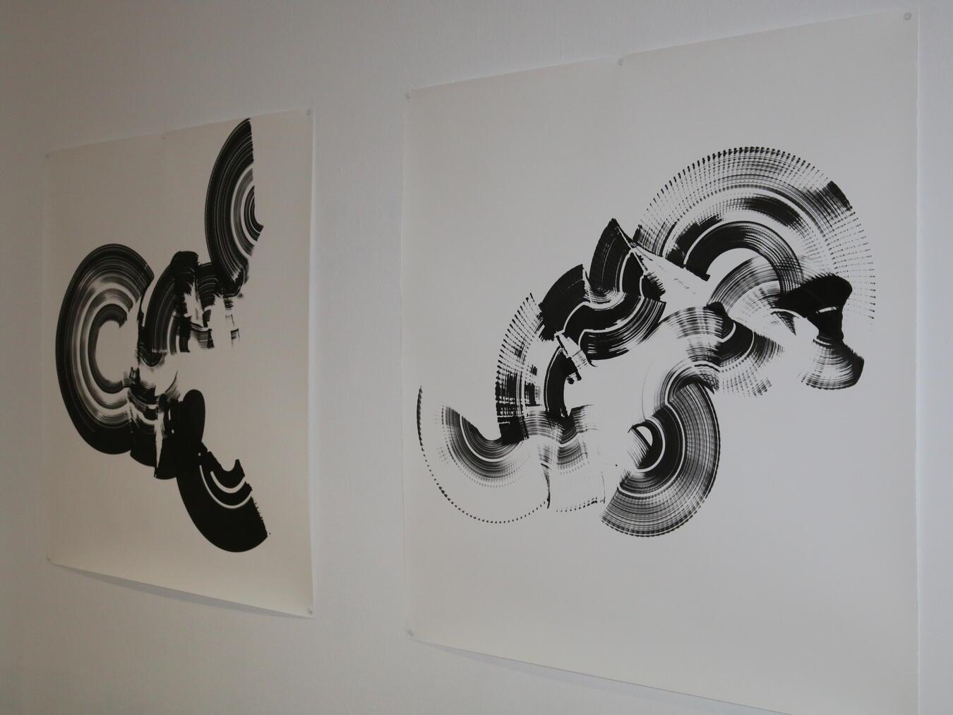 Die grafischen Arbeiten werden im Erdgeschoss des Museums präsentiert.