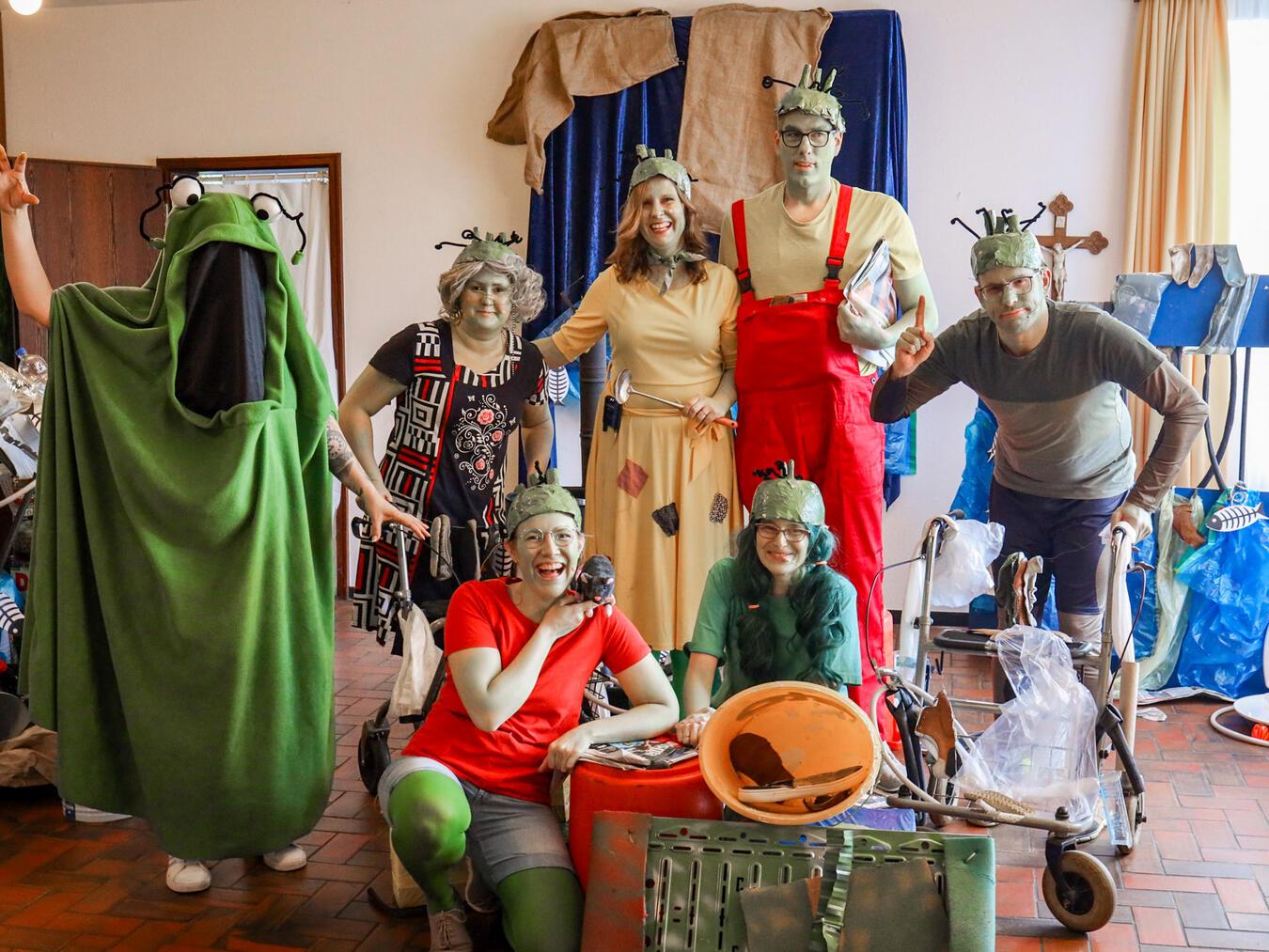 Die Idee, ein Theaterstück für Familien aufzuführen, wurde von Müttern und Vätern umgesetzt. Foto: Tanja Kühn