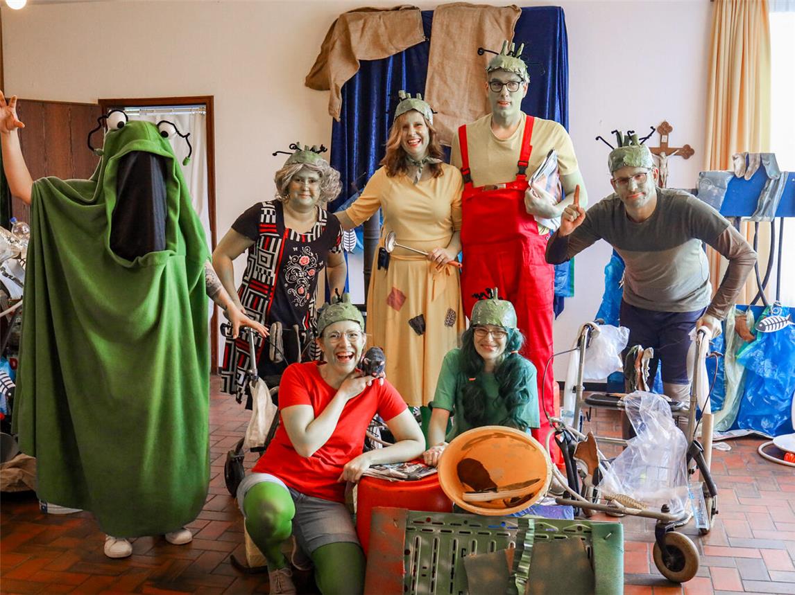 Die Idee, ein Theaterstück für Familien aufzuführen, wurde von Müttern und Vätern umgesetzt. Foto: Tanja Kühn