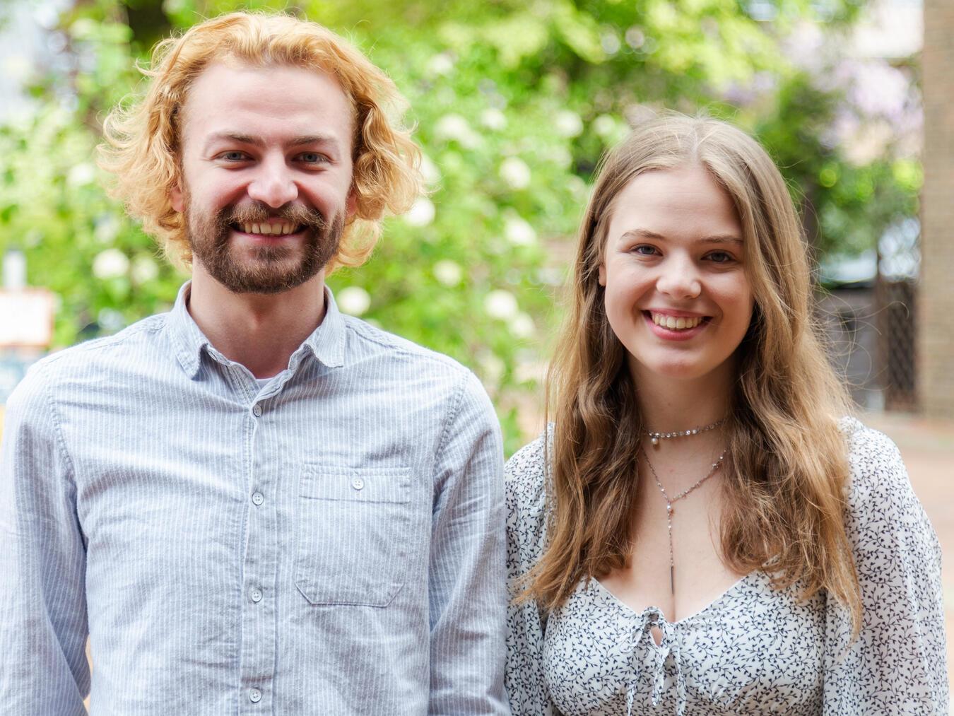 Die Jobsurfer Daniel und Rieke. Foto: Leistende Landschaft e.V