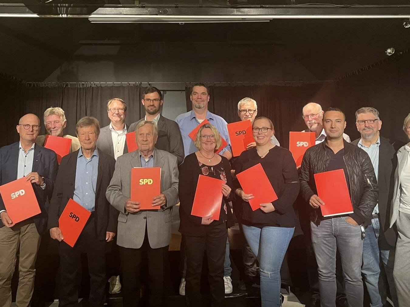 Die Jubilare beim Jahresempfang der SPD in Emmerich. Foto: privat