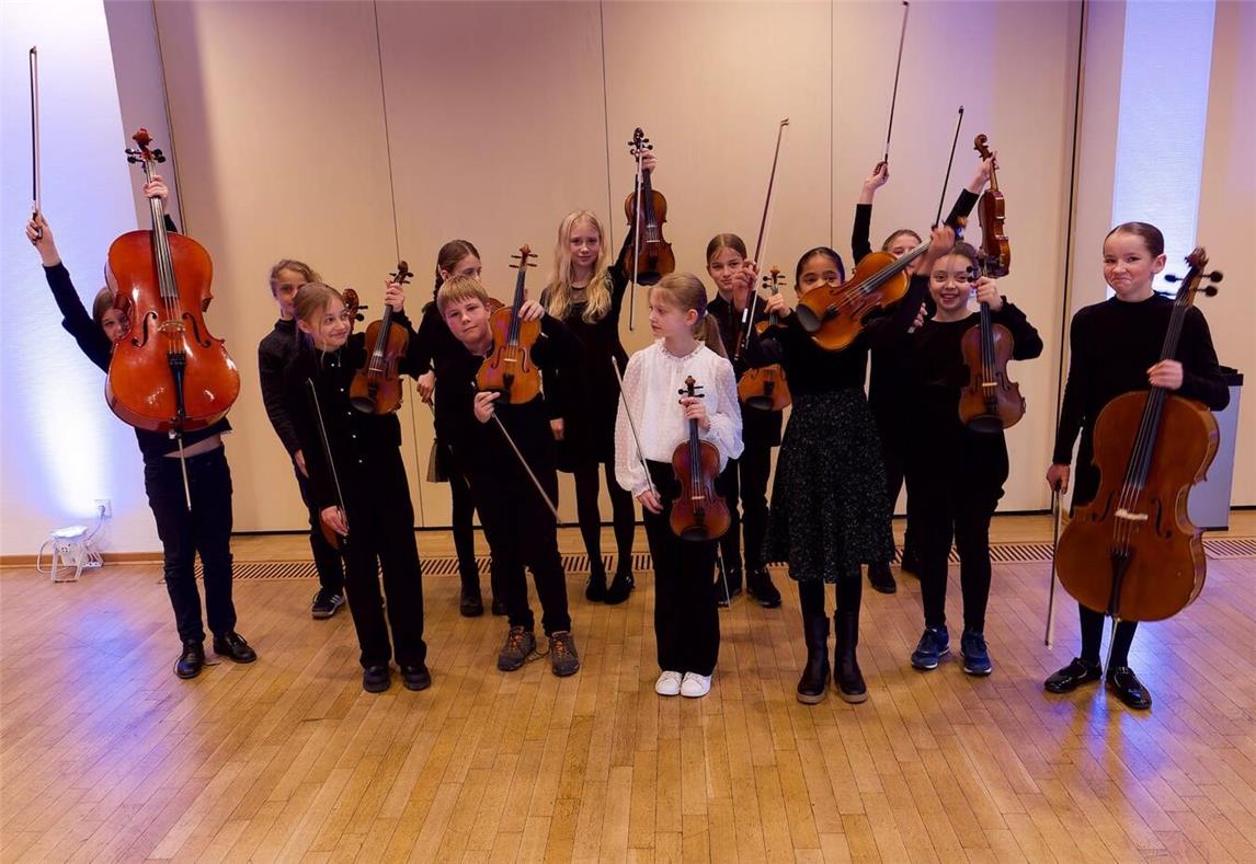 Die jungen Streicher freuen sich auf ihre Gäste. Foto: Bernd Neumann