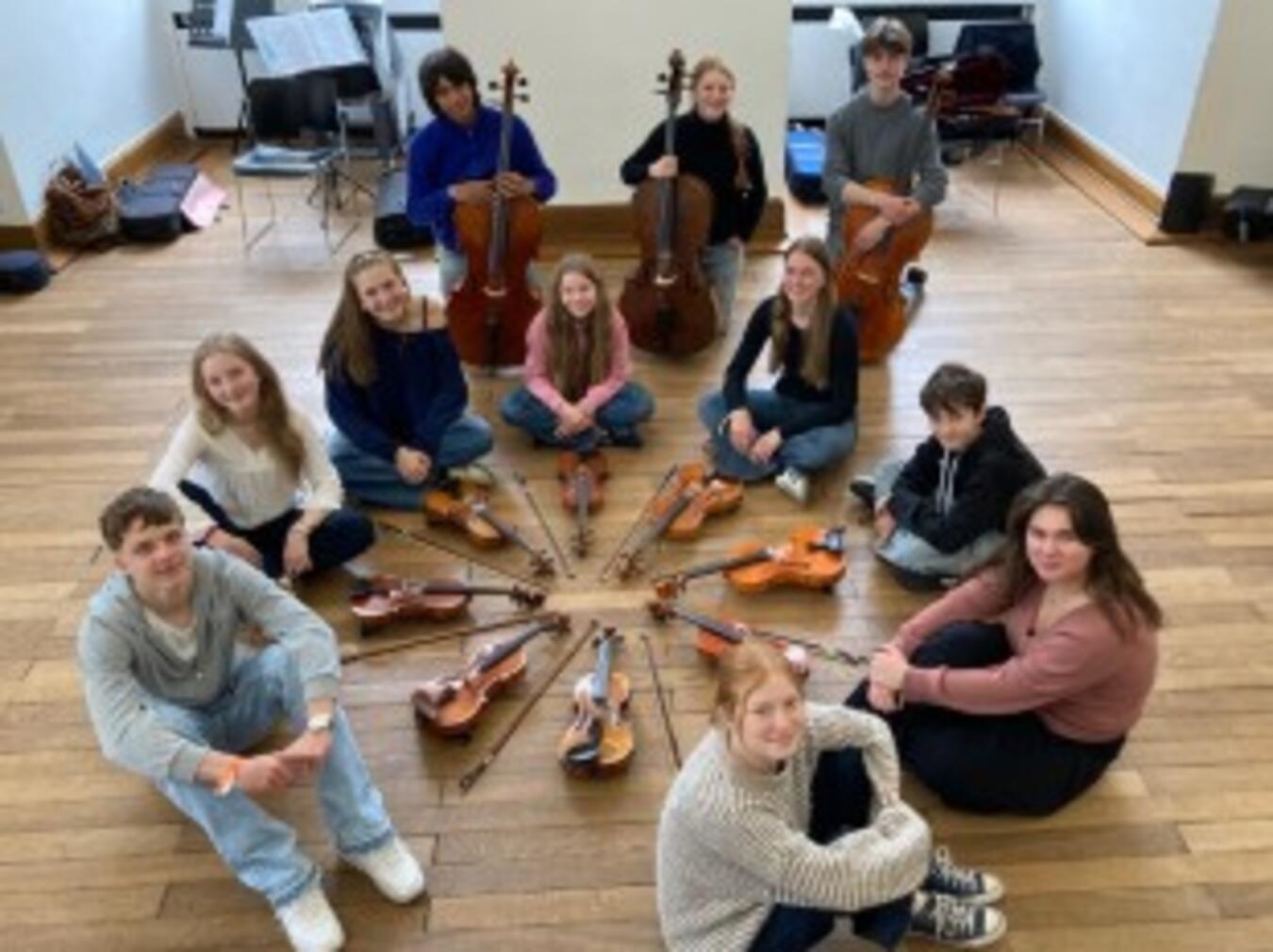 Die Jungen Streicher spielen im Museum Kevelaer. Foto: Thomas Brezinka