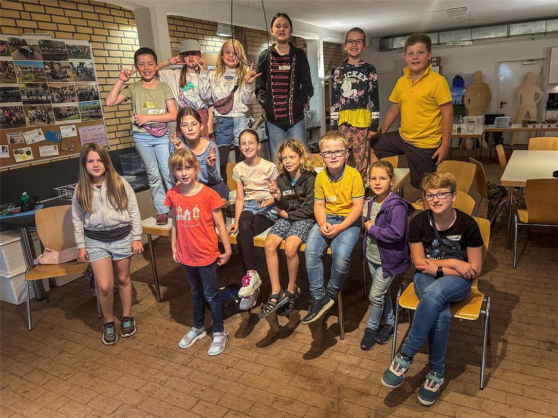 Die jungen Teilnehmer des Ferien-Workshops am Wahrsmannshof in Rees. Fotos (2): Wahrsmannshof