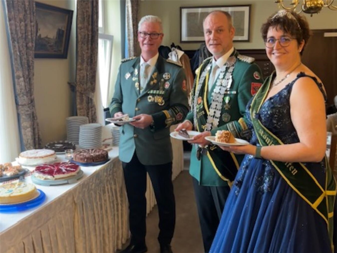 Die Kaffeetafel der Schützen in Elten. Foto: privat