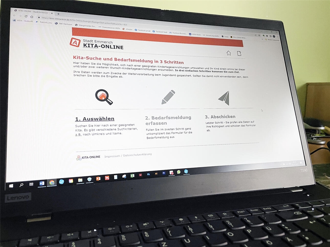 •Die Kita-Anmeldung ist in Emmerich digital über „Kita-Online“ möglich. Foto: Stadt Emmerich