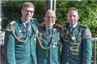 Die Königsanwärter der St.-Sebastian-Bruderschaft vlnr: Christoph Stevens; Jürge...