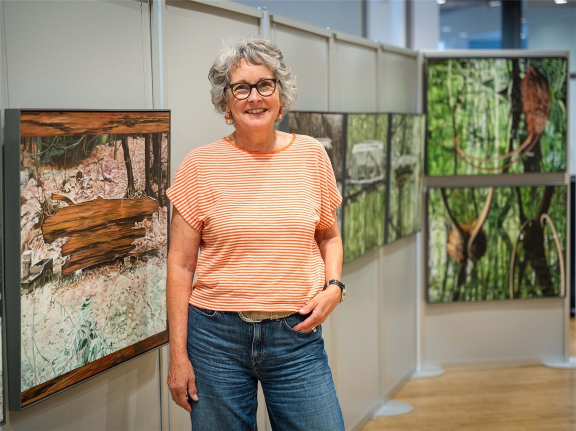 "Brigitte Baldaufs Finissage zur Ausstellung 'Kunst natürlich!' im Kevelaerer Konzert- und Bühnenhaus"